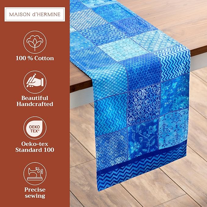 Maison d' Hermine Table Runner 100% Cotton Double Layer Table Runners 72 inches - Image 2