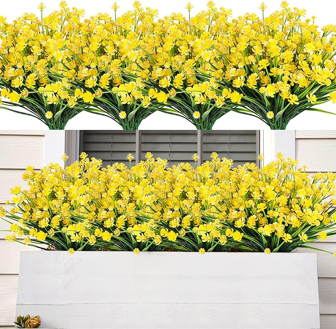 AmyHomie 20 Bundles Artificial Flowers by AmyHomie