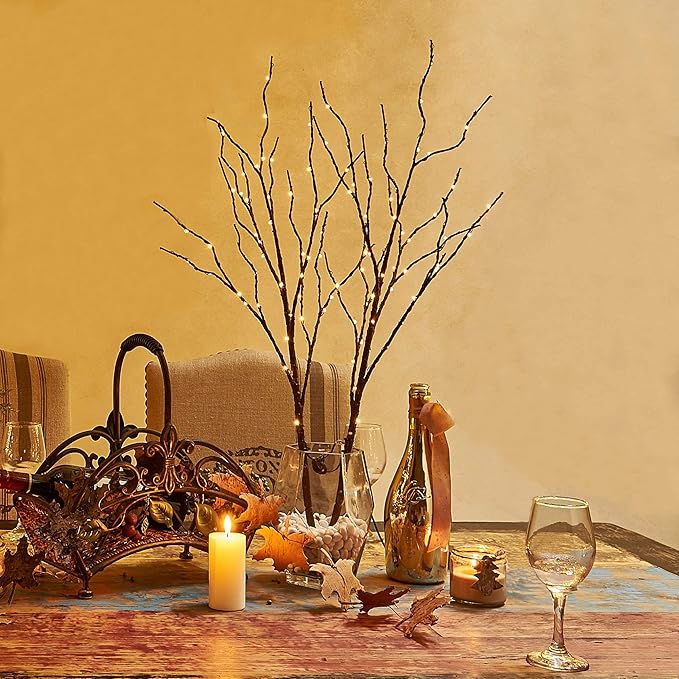 Hairui Lighted Brown Branches Battery Operated - Image 6