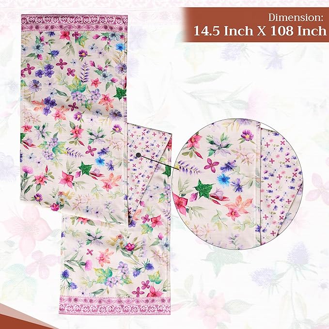 Maison d' Hermine Table Runner 100% Cotton Double Layer Table Runners 108 - Image 4