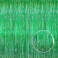 GOER 3.2 ft x 8.2 ft Metallic Tinsel Foil Fringe Curtains Party Photo Backdrop by GOER