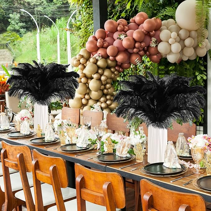 Maitys 90 Pcs Large Natural Ostrich Feathers Bulk 14-16 Inch 12-14 Inch 10-12 - Image 3