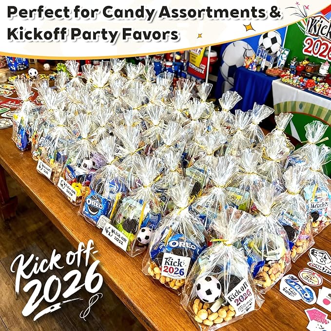 PigPotParty Cellophane Bags 8"x11", 100 Pack Clear Gift Bags, 3.15" Bottom - Image 4