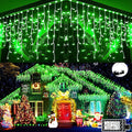 KNONEW Christmas Lights Outdoor Decorations 400 LED 33ft 8 Modes Curtain Fairy by KNONEW