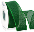 Ribbli Emerald Green Burlap Wired Ribbon, 1-1/2 Inch x 10 Yard, Wired Edge by Ribbli