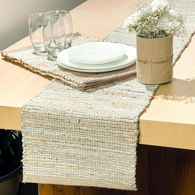 Chardin home Natural Jute Table Runner 13x72 Inch – Vintage Boho Rustic Table - Image 7