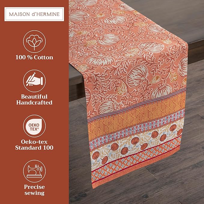 Maison d' Hermine Table Runner 100% Cotton Single Layer Table Runners 108 - Image 2