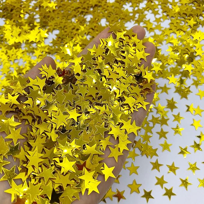 Confetti Star Glitter Sequins Table Confetti Metallic Foil Star - Image 2