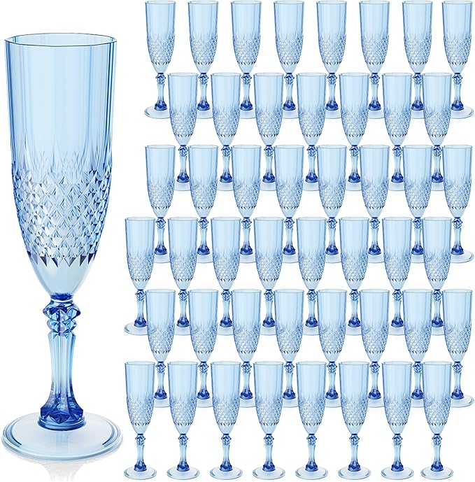 Plastic Champagne Flutes, for Weddings Bachelor Parties Toasting and Events by LEYIQUCHAMPAGNEWINEGLASSES