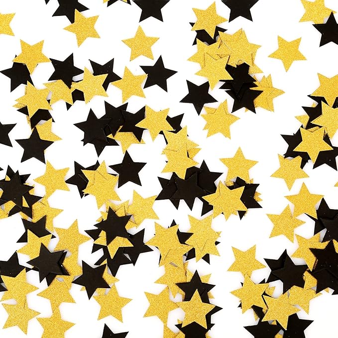 MOWO Glitter Five Stars Confetti Wedding Party Decor and Table Decor 1.2’’ in - Image 2