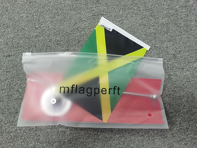 Jamaica Flag Jamaican Flags, Small Mini Jamaican Desk Flag, Used - Image 6