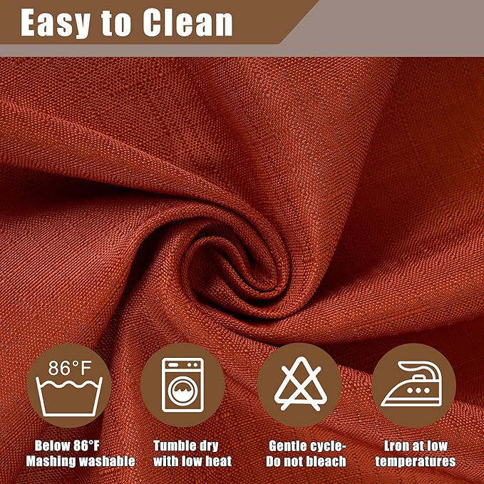 Fitable Faux Linen Rectangle Tablecloths 60 x 102 Inch - Image 7