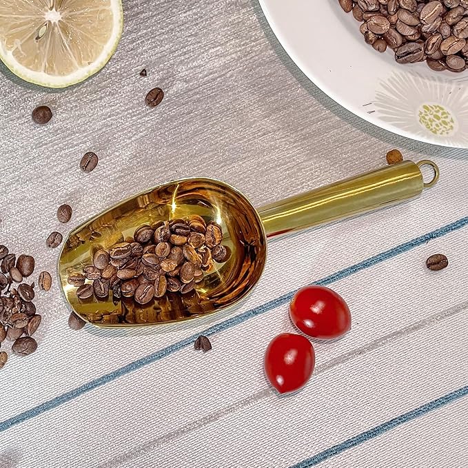 Metal Ice Scoop 3 Oz, Small Stainless Steel Ice scooper - Image 4