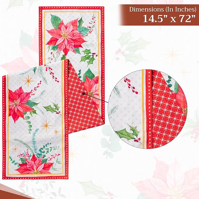 Maison d' Hermine Table Runner 100% Cotton Double Layer Table Runners 72 inches - Image 4