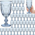 36 Pack Plastic Goblets 10oz Upgrade Vintage Water Goblet Plastic Wine Glasses by Wiwiqing
