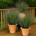 48PCS Fake Plants Artificial Wheat Grass Greenery Plastic Plants Fake Grass by UqueetenLtd