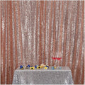 Poise3EHome 8FT x 8FT Rose Gold Sequin Backdrop Curtain Photography by Poise3EHome