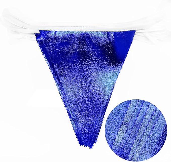 Royal Blue Party Decoration Navy Blue Triangle Pennant Banner Flag Dark Blue - Image 3