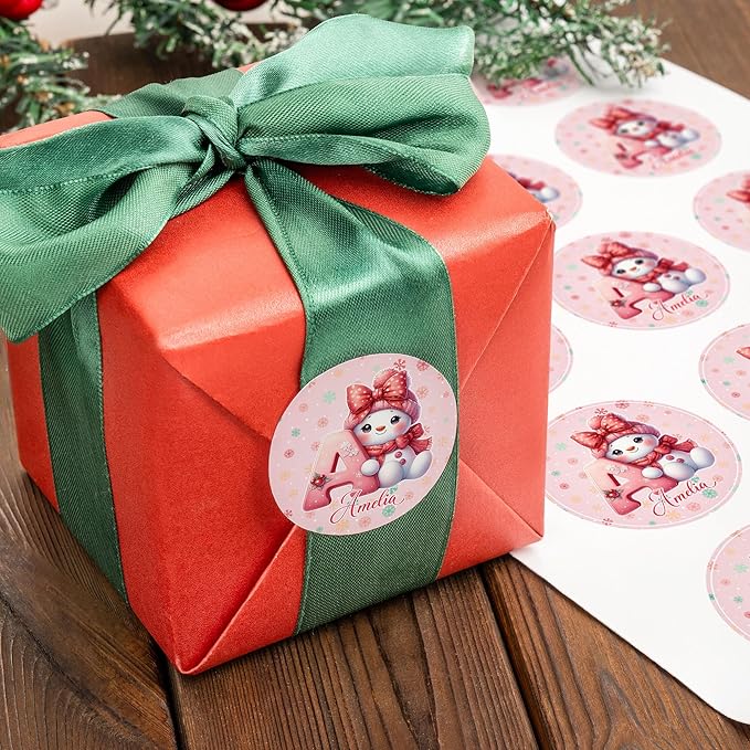 callie Personalized Christmas Stickers - Image 3