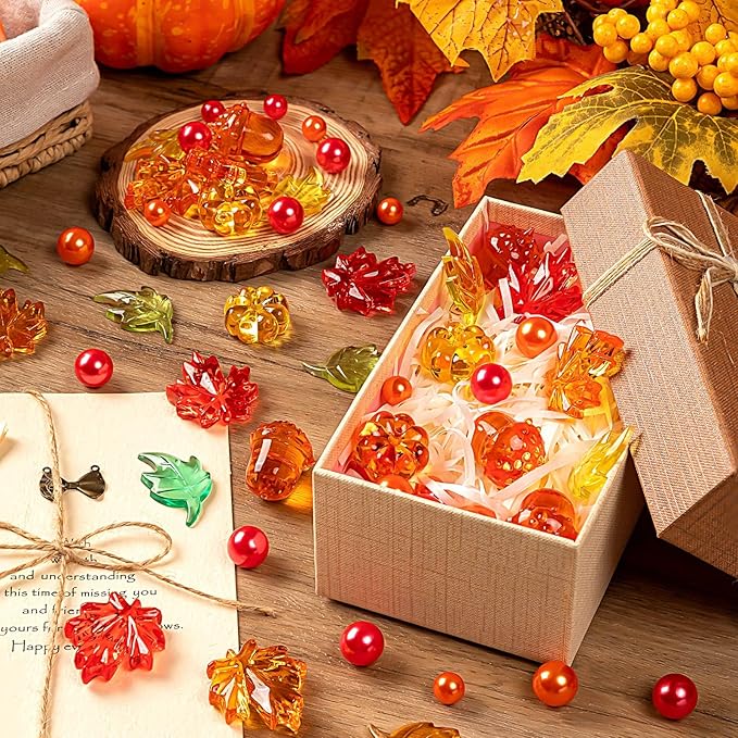 120Pcs Fall Vase Filler, Thanksgiving Faux Pearls - Image 6
