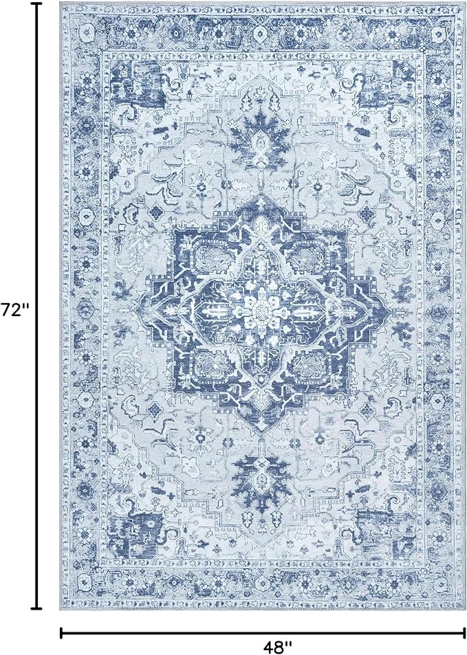 Bloom Rugs Washable Non-Slip 4' x 6' Rug - Image 2