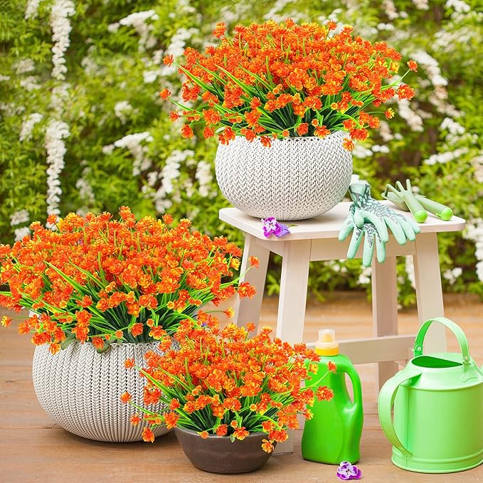 AmyHomie 20 Bundles Artificial Fall Flowers - Image 7