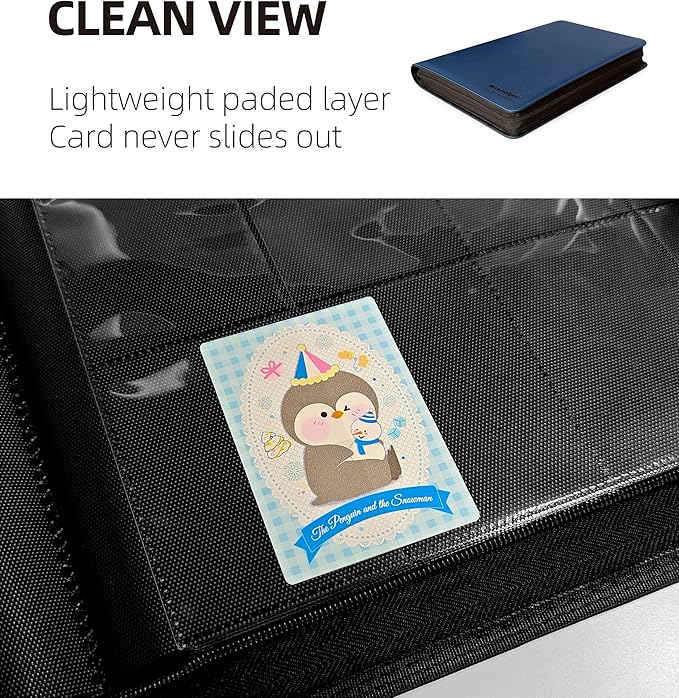 16 Pockets Premium Card Binder 1024 Cards Trading Card Binders Side Load Card - Image 5