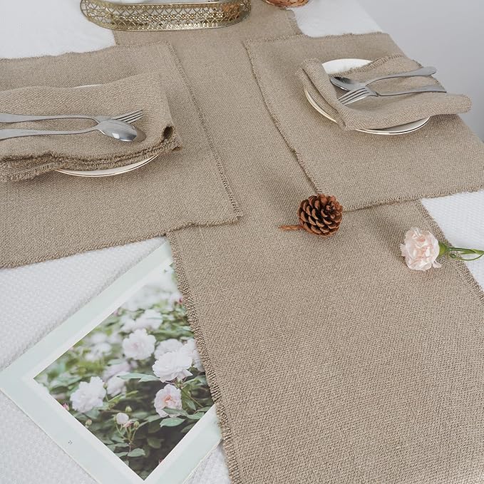 100% Pure Linen Table Runner 72 Inches Long-Super Thick Noble Cloth Dining - Image 4
