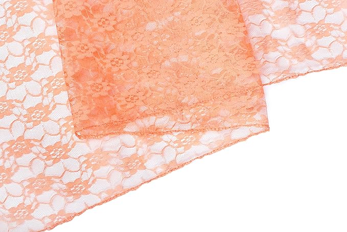 MDS Pack of 10 Wedding 12 x 108 inches Lace Table Runner - Image 5