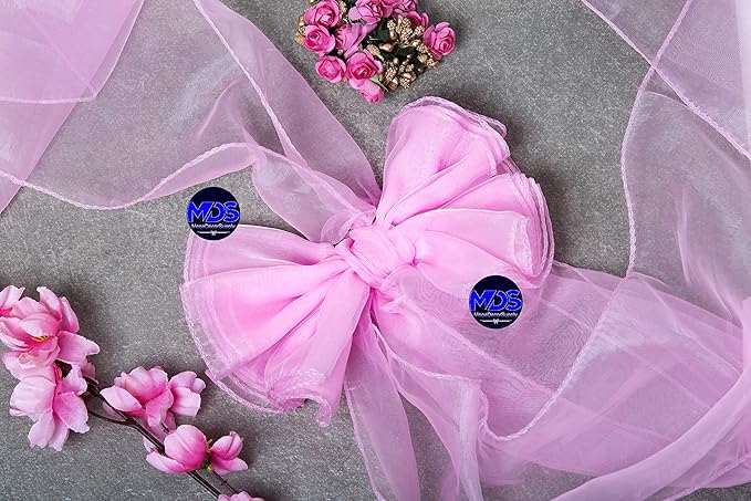 MDS Pack of 200 PCS Organza Chair Sashes Wider Dining Chair Bows Ribbon Tie Back - Image 6