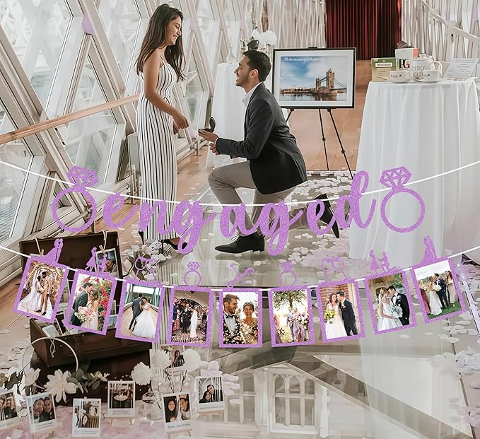 Pre-Strung Engaged Photo Banner - Image 5