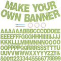 BEISHIDA 116 PCS Glitter Grass green DIY Letter Banner Kit Make Your Own by Beishida