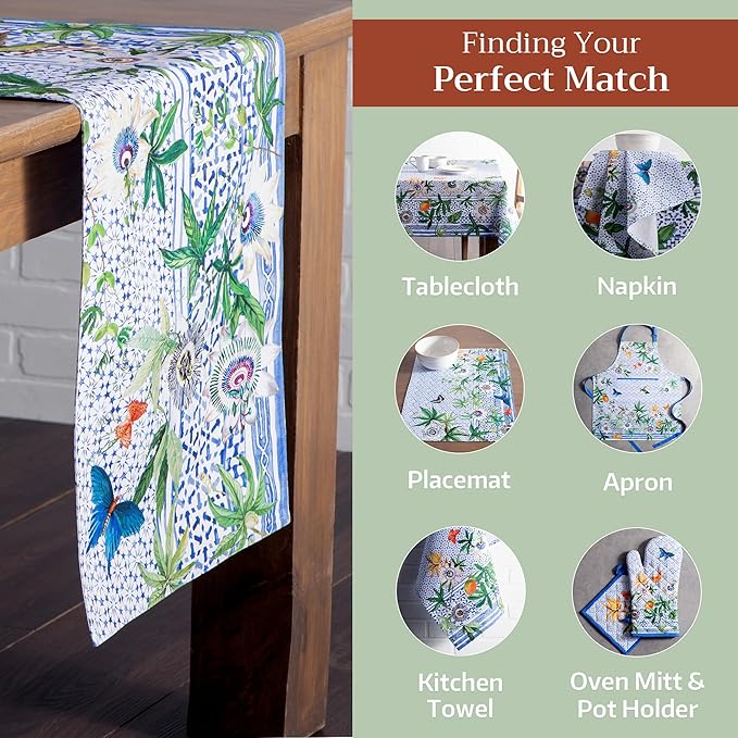 Maison d' Hermine Table Runner 100% Cotton Double Layer Table Runners 108 - Image 5