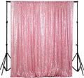 ShiDianYi 4FTx6FT-Fuchsia Pink-Backdrop Curtain Photography, Shimmer Sequin by ShiDianYi