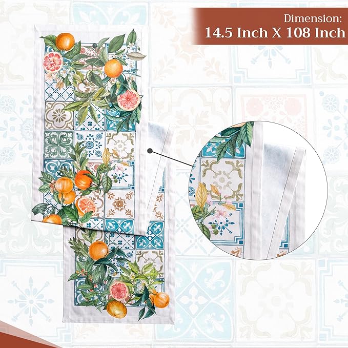 Maison d' Hermine Table Runner 100% Cotton Single Layer Table Runners 108 - Image 4