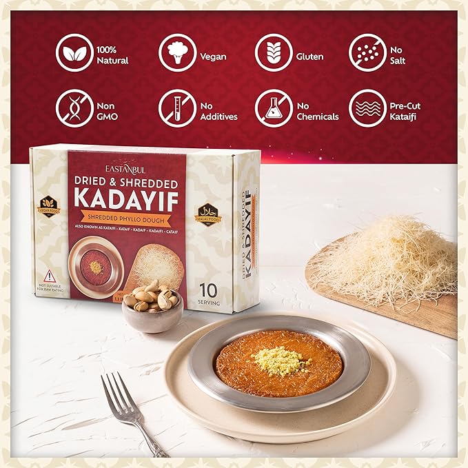 Eastanbul Dried & Chopped Kataifi Shredded Fillo Dough, Kurutulmus Kadayif - Image 9