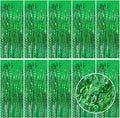 Tinsel Foil Fringe Curtains Wavy Backdrop by BOMSI
