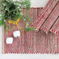 Chardin Home Natural Jute & Red Placemats, 13x19 Inch Dining Table Placemats by ChardinHome