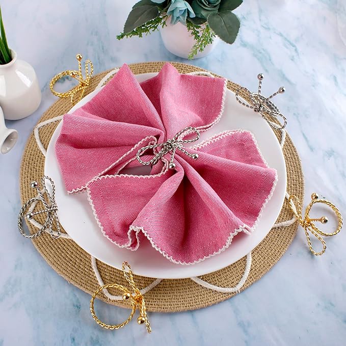 Heavy Duty Metal Napkin Ring Set of 12 - Image 2