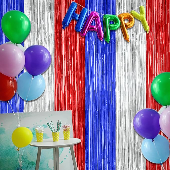 4 Pack 4th of July Decorations, 3.28 FT x 7.05 FT Independence Photo Backdrop - Image 7