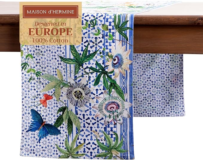 Maison d' Hermine Table Runner 100% Cotton Double Layer Table Runners 108 by MaisondHermine