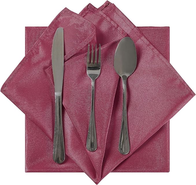 Cloth Napkins 20x20 inch Washable Polyester Dinner Napkins Soft Table Napkins - Image 4