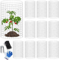 winemana 12 Set Garden Plant Protector Cage, 16x12 in Metal Wire Protectors by winemana