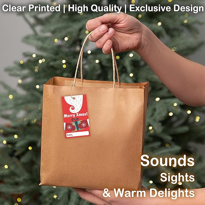 40 Pcs Christmas Gift Tags, 2.1"×3.5" Merry Xmas Paper Tags - Image 5