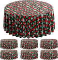 Jectivs 6Pcs Christmas Buffalo Plaid Snowflake Party Tablecloths Decorations by JectivsPartyDecorations