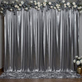 Outpain Thick 10 ft x 10 ft Black Silver Sequin Backdrop Curtain by Outpain