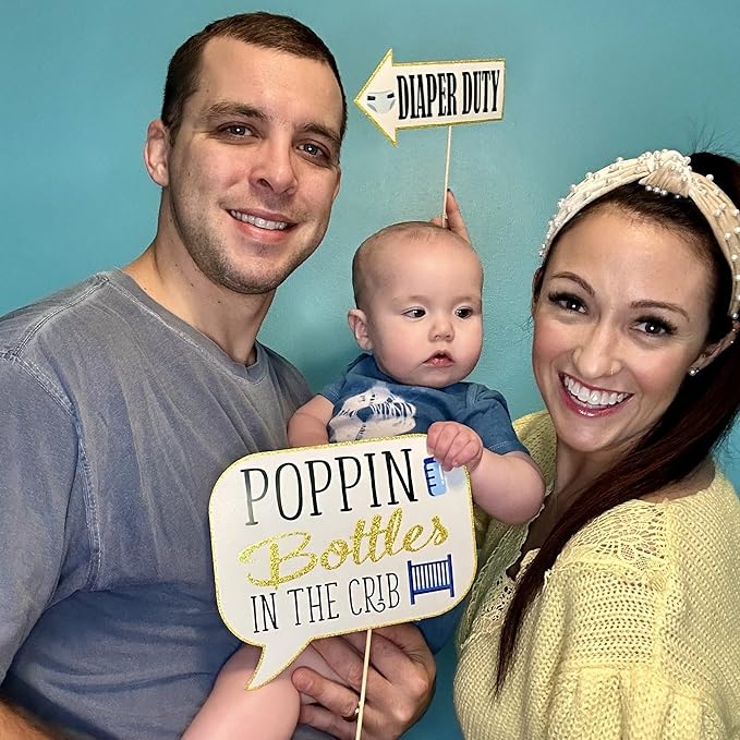 Boy Baby Shower Photo Booth Props - Image 4