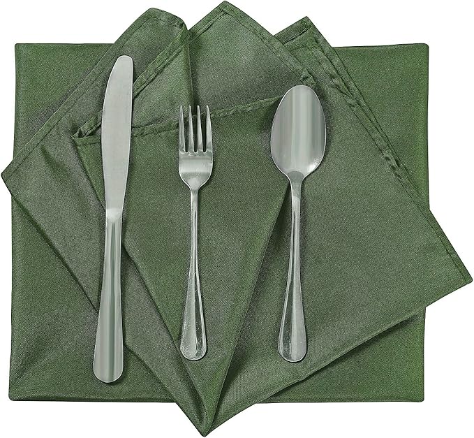 Cloth Napkins 20x20 inch Washable Polyester Dinner Napkins Soft Table Napkins - Image 4