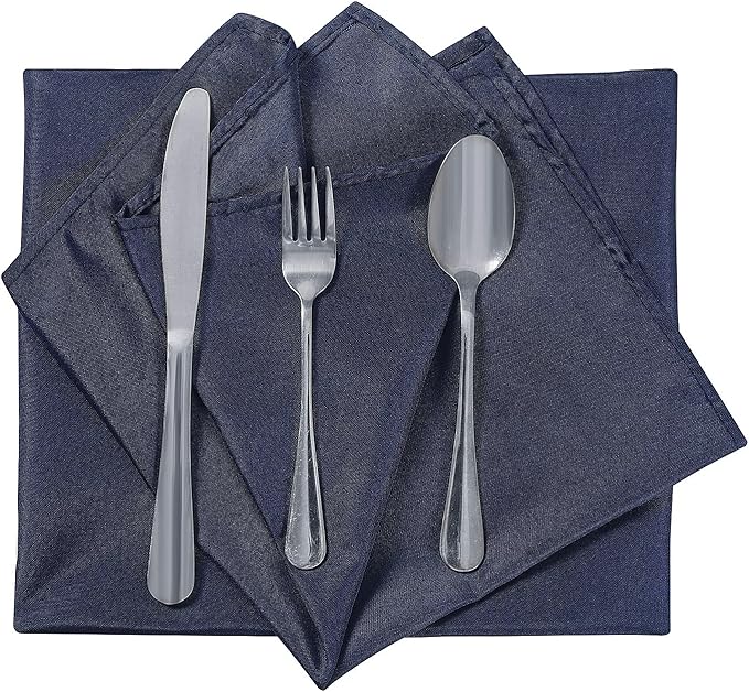 Cloth Napkins 20x20 inch Washable Polyester Dinner Napkins Soft Table Napkins - Image 4