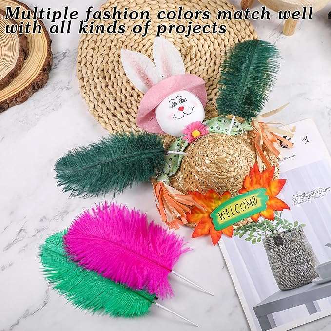 SOGUGOM Green Craft Ostrich Feathers - Image 4